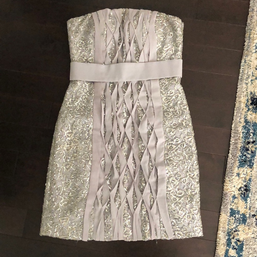 Strapless Sequin Mini Dress